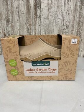 Gardenline Ladies Garden Clogs in Beige